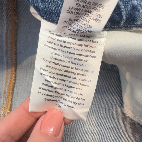 Good American Good Icon Straight Studded Jeans Indigo Plus Size 26 - Picture 7 of 16